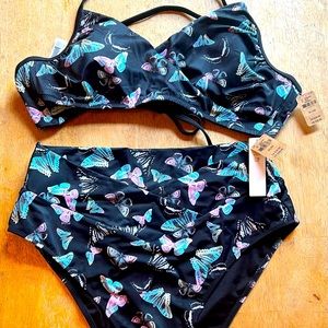 Pink size XL two piece swim suit. New with tags